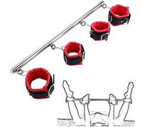 Giocattoli erotici del Sesso per Le Coppie Donna Sexy BDSM Bondage Manette Collare al Collo Frusta per Giocattoli Adulti Schiavo Manette Rosse
