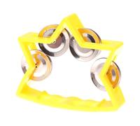 Giocattoli for l'asilo, campanellini, giocattoli musicali, campanelli vibranti, tamburelli, strumenti a percussione(Yellow)