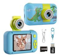 Giocattoli Fotocamera Bambini 3 4 5 6 7 8 9 10 11 12 anni Ragazze/Ragazzi, Macchina Fotografica Digitale, Regali Bambino Natale e compleanni,Fotocamera selfie per bambini con 32 GB,X101H
