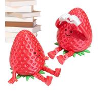 Giocattoli Frutta Fragola da Collezione Stampata in 3D con Giunti Mobili