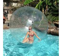 Giocattoli galleggianti gonfiabili per Piscina da 1,5-2,5 m, Palla Trasparente per criceti Umani, con Pompa ad Aria, Palla da Passeggio per Camminare sull'acqua, per spiagge,2m