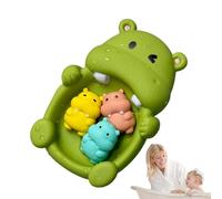 Giocattoli galleggianti per bambini, Giocattoli galleggianti da vasca, 4X Animali in gomma Giocattoli per il bambino | Set di gioco prescolare, attività educativa in acqua precoce per 18 mesi +