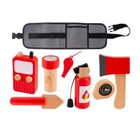 Giocattoli Il Pompiere - Estintore Il Fuoco, Attrezzatura Da Pompiere Il Gioco,proppetti | Di Cosplay Di Carriera Educativa, Set Di Giochi in Legno Con Borsa per Bambini, Ragazzi E Ragazze,