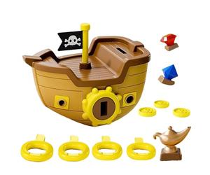 Giocattoli immersioni piscina nave pirata | Giocattoli immersione nel bagno tesoro | Gioco nuoto piscina chiave moneta e gemma | Treasure Pirate Ship Pools Gioco Accessoris giocattolo