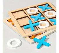 Giocattoli in legno da scacchi per il gioco di puzzle per bambini XO Gioco doppio interazione tra genitore e figlio. Si consiglia di tradizionale scacchi da tavolo come regalo di Natale, Ognissanti e 