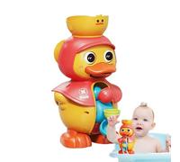 Giocattoli in piscina d'anatra, giocattoli per bambini per bambini,Bambola anatra per bambini per piscina con ruota idrica rotabile | Giocattolo d'acqua doccia realistico per bambini ragazzi ragazzi b