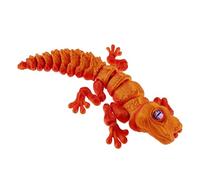 Giocattoli lucertola stampati 3D - scultura in plastica, decorazione rettile incernierata - piccole figure di lucertola flessibili che fanno un movimento realistico, un modello animale completo per la