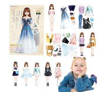 Giocattoli magnetici da Vestire | Set di Bambole da Principesse sicure e innocue - Bambola Magnetica da Principessa in Carta con Colori Vivaci per Ragazze 4 ai 7 Anni