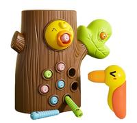 Giocattoli magnetici di picchio per uccelli gioco di alimentazione magnetica - giocattolo magnetico per l'alimentazione degli uccelli, gioco di picchio, risveglia l'interesse dei bambini, aiuta a