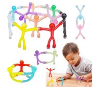 Giocattoli Magnetici Mini Persone, 20 Pezzi Giocattoli Magnetici Mini Uomo, Mi-ni Personaggi Magnetici Giocattoli, Mi-ni Man M-agneti Colorati Magneti, Gomma Humanoid M-agneti per Ufficio Cucina