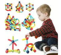 Giocattoli magnetici per bambini, sviluppo STEM per la creatività e il miglioramento dell'intelligenza - regalo ideale per compleanni o festività, blocchi di costruzione magnetici come strumento di ap