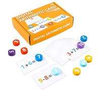Giocattoli matematici, giochi educativi interattivi per l'educazione a casa e in età prescolare | Gioco di carte matematiche per bambini piccoli, per l'educazione e l'intrattenimento dei bambini