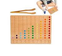 Giocattoli Matematici per Bambini Piccoli - Educativo in Legno per Apprendimento | Giocattolo di Giochi di Conteggio con Perline E Clip,per Bambini E Bambine Casa Scuola Asilo Natale Compleanno
