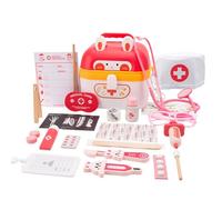 Giocattoli medici per bambini, kit medico di simulazione,Set di giocattoli di simulazione per bambini a tema coniglietto 24X | Giocattolo medico di simulazione per bambini con stetoscopio per né