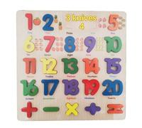 Giocattoli Montessori Numeri di Lettera Puzzle in legno Sorting Mattoni di Matematica in età prescolare Apprendimento precoce Giocattoli educativi per bambini