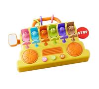 Giocattoli musicali - Imparare pianoforte e batteria didattica, design autobus tastiera elettronica + kit batteria, per bambini e ragazze in età prescolare viaggi Natale
