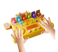 Giocattoli musicali per bambini | Pianoforte e tamburo educativo per l'apprendimento - Giocattoli per strumenti musicali con design di autobus | Regalo di compleanno Natale per bambini ragazze in età