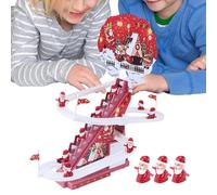 Giocattoli natalizi di montagna russa - Giocattolo scorrevole di Babbo Natale per le scale con Babbo Natale | Set di treni natalizi, gioco di diapositive per giocattoli di montagna russa