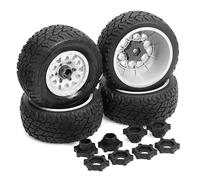 Giocattoli Parti Per Arrma Per Mojave Per Traxxas Per Udr 1/7 1/8 Pneumatico Da 110 Mm Esagonale Ruota 12/14/17 RC Per Buggy Per Desert Short Course Camion Ricambi Auto(White)