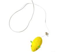 Giocattoli, peluche interattivo 1/6 con erba gatta e corda elastica da 50 cm, design simulato di preda per istinti di caccia, giochi all'aperto per gatti (A)