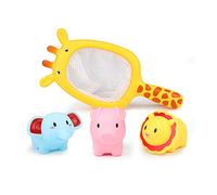 Giocattoli per 1 2 3 4 5 6 7 8 9+ Anni Ragazzo Ragazze, Bambino che Nuota Galleggiante Animali in Gomma Morbida Vasca Da Bagno Giocattoli Squirts Spoon-Net 1 Set A 3PCS creativo e utileDurabilità