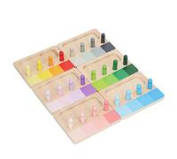 Giocattoli per Abbinare i Colori per Bambini, Set di Tabelloni per Abbinamenti di Colori Luminosi e Coinvolgenti da 6 Pezzi per Lo Sviluppo della Coordinazione Occhio-Mano e Il