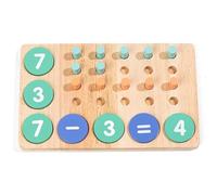 Giocattoli per addizioni e sottrazioni aritmetiche - 9,25x5,71x0,51 pollici per il conteggio dei numeri, giocattoli manipolativi matematici in legno | Giochi di matematica perr imparare addizi