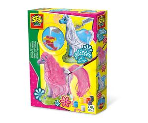 GIOCATTOLI PER ARTE E ARTIGIANATO SES CREATIVE Cavalli Glitter per Bambini - Kit per Pittura Acrilica 24 Colori