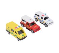 Giocattoli per Auto Ambulanza di Camion dei Pompieri, Modello di Veicolo di Emergenza Robusto Set Tiro Indietro Code d'Auto per Bambini