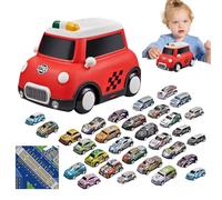 Giocattoli per auto, ritorno al passato di s | Race Car ritorna i giochi per bambini piccoli | Veicoli con alimentazione ad attrito interattiva, giocattoli educativi per bambini, riempitivi di borse