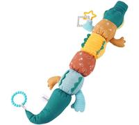 Giocattoli per bambini, 23 giocattoli per il tempo della pancia di alligatore, sensoriale animale di peluche musical con piovino e multi-textures righello design colorato giocattolo di alligatore per