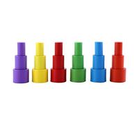 Giocattoli per Bambini, Blocchi per i più Piccoli 1-3 Bambini Che Imparano Giocattolo in Legno a Forma di Luna a Forma di Blocchi di Bilanciamento per i 2-4 (BLUE)