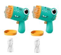 Giocattoli per bambini con macchina per bolle di sapone, regali automatici per giocattoli da bagno verdi