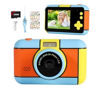 Giocattoli per bambini da 3 4 5 6 7 8 9 10 11 12 anni, videocamera digitale HD per bambini, con scheda SD da 32 GB, regali di compleanno di Natale per bambini, ragazzi e ragazze dai 3 ai 12 anni (blu)