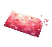 Giocattoli per bambini dai 2 ai 4 anni, cuori in morbida messa a fuoco: un romantico puzzle con immagine di sfondo per regali di Pasqua per adolescenti e ragazzi (300 pezzi)
