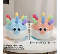 Giocattoli per bambini, giocattoli per l'infanzia, set di apprendimento Montessori a forma di pesce palla per neonati, giocattoli di assemblaggio per l'educazione precoce dei bambini, allenamento dell