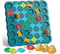 Giocattoli per bambini Giochi da tavolo Costruttore di strade logiche, grande puzzle a labirinto, auto giocattolo elettrica a labirinto per bambini e bambine di età superiore a 4 anni (Blu scuro)