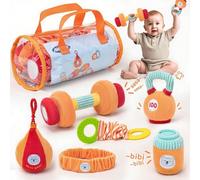 Giocattoli per bambini HEANHAN - Giocattoli per bambini, giocattoli sensoriali per neonati, set di manubri giocattolo, regali per bambini e bambine Set di giocattoli di peluche per l'allenamento,pollo