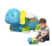 Giocattoli per bambini in movimento, elefante musicale per stimolare il gattone, gioco sensoriale interattivo ed educativo per lo sviluppo dei bambini a casa e asili