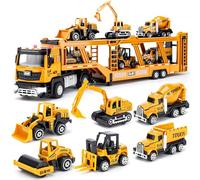 Giocattoli per Bambini Maschi 3-7 Anni: Camion Giocattolo con Luci e Suoni, Giocattoli da Costruzione con Escavatore, Bulldozer, Regalo per Bambini 3-7 Anni - Giochi Educativi e Divertenti per Ragazzi