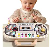 Giocattoli per bambini Montessori Giocattoli sensoriali in legno per bambini con scheda di controllo dell'interruttore della luce Giocattoli per attività motorie fini per bambini
