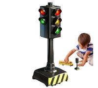 Giocattoli Per Bambini Per Bambini - Luce Di Segnale LED Da 12,5 Cm Con Funzione Sonora | Modello Di Sicurezza Del Segnale Di Stop ABS Mini | Indicatore Di Traffico Educativo Per Il Gioco Di Apprendim