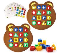 Giocattoli per bambini per l'apprendimento delle forme, forma matching game, regolazione della forma, giocattolo educativo sensoriale del colore, forma di matching puzzle game, puzzle, montessori Toys