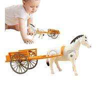 Giocattoli Per Carretto Con Cavali - Giocattolo Per Carretto Cons Cavallis, Decorazione Per Carrozza Con Cavali, Set Di Ornamenti Per La Scrivania, Espositore Per Scaffali, Decorazione Per