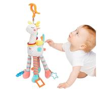 Giocattoli per carrozzina - Giocattolo di peluche per seggiolino auto per bambini, sensoriale, seggiolino auto, lettino per bambole, tempo di andare a dormire. I giocattoli per passeggino in peluche