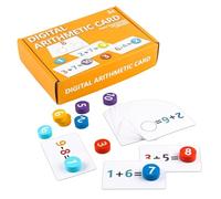 Giocattoli Per Contare I Bambini - 6,69x4,33x1,57 Pollici Giochi Di Matematica Per Bambini, Gioch Interattivi Educazione Cognitiva, Giochi Di Matematica Con Carte Addizionali | Per I Compleanni Delle