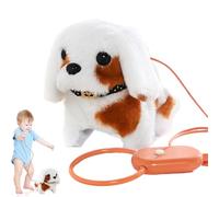 Giocattoli per cuccioli per bambini, giocattolo per cani da passeggio | Walking Dog Fur-real Pets Animali di peluche realistici - Cane giocattolo, animale domestico interattivo, animale di peluche