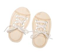 Giocattoli per esercitarsi con i delle scarpe per bambini | Giocattoli per delle scarpe in legno per l'apprendimento del bambino - Bambini dai 3 ai 6 anni di esercizio fisico Giocattolo di