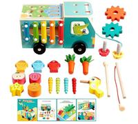 Giocattoli Per Forme - Giochi Educativi Attività Di Apprendimento - Giocattolo Tira con Forme per Bambini | per Bambini Ragazzi Regalo Natale Completo Asilo Scuola Materna