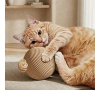 Giocattoli per gatti, palla di sisal per intrattenimento autonomo, giocattolo da masticare a sonagli, forniture per gatti ATTENZIONE: i giocattoli sono solo per animali domestici. Tenere lontano dai b